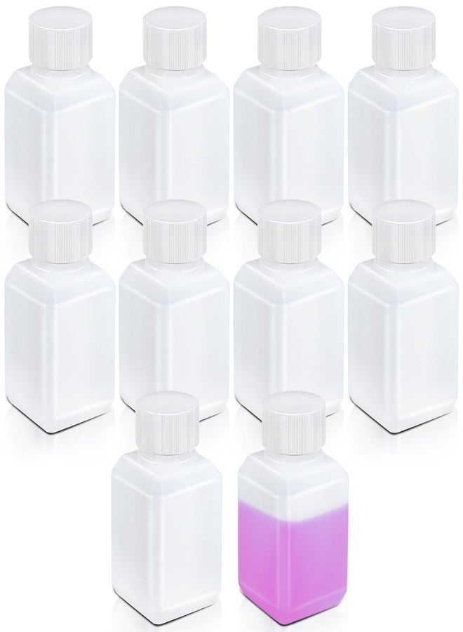 UMETASS 2oz/60ml Leak Proof Plastic Bottles with Caps for Liquids Sample, Reusable Small Bottles Containers for Travel, Camping and Hiking (Translucent, 10 Pcs) - Image 1